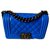 Chanel Boy Bag Small Size Blu Pelle verniciata  ref.121093