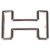 Hermès Fivela de cinto masculino Hermes "Tonight" em paládio prata, Nova Condição! Metal  ref.121094