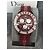 Dior Christal Uhr mit Diamanten rot Kautschuk - Ansicht 4