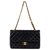 Sublime Chanel Timeless Classic 25cm in navy quilted lamb, Golden Jewelery, excellent condition! Navy blue Leather  ref.121211