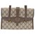 Gucci Sherry Line GG Shoulder Bag Brown Cloth  ref.121244