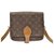 Louis Vuitton Cartouchiere MM26 Brown Cloth  ref.121252