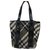 Burberry Handbags Black Grey Leather Cloth  ref.121274