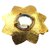 Yves Saint Laurent Gold während der Brosche Golden Metall Glas  ref.121503