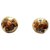 Yves Saint Laurent Clip earrings Golden Metal  ref.121504