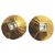 Yves Saint Laurent Brincos clip Dourado Metal  ref.121506
