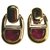 Guy Laroche Red clip earrings Metal Glass  ref.121511