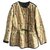 Isabel Marant Coats, Outerwear Beige Khaki Velvet Cotton Linen  ref.121563