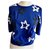Jc De Castelbajac Bonito suéter azul con estrellas. Azul oscuro Algodón  ref.121598