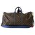 Louis Vuitton Sac Keepall 55 Marrom Lona  ref.121651