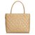 Chanel Brown Caviar Medallion Tote Beige Leather  ref.121735