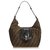 Fendi Brown Zucca Canvas B Hobo Bag Leather Cloth  ref.121738