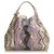 Gucci Brown Medium Python Soho Bag Multiple colors Beige Leather  ref.121746