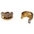 Jean Louis Scherrer Gold clip earrings and white rhinestones Golden Metal  ref.121831