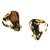 Yves Saint Laurent Brincos Dourado Banhado a ouro  ref.121838