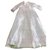 Baby Dior Vestido ceremonia bautizo Blanco roto Seda  ref.121880