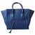 Céline Luggage Phantom Navy blue Leather  ref.121884