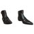Sergio Rossi buckled boots Black Leather  ref.121952