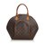 Louis Vuitton Brown Monogram Ellipse MM Leather Cloth  ref.121969