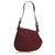 Fendi Red Zucchino Canvas Oyster Bag Rot Leder Leinwand Tuch  ref.121979