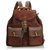 Gucci Brown Suede Bamboo Backpack Dark brown Leather Wood  ref.122017