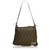 Fendi Brown Zucca Canvas Shoulder Bag Leather Cloth Cloth  ref.122049