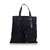Yves Saint Laurent YSL Black Canvas Kahala Tote Leather Cloth Cloth  ref.122065