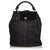 Fendi Black Leather Bucket Bag Suede  ref.122066
