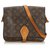 Louis Vuitton Brown Monogram Cartouchiere GM Leather Cloth  ref.122072