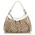 Gucci Brown GG Jacquard Abbey D-Ring Handbag White Beige Leather Cloth  ref.122076