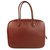 Hermès Plume 32cm Bag Burgundy Embossed Leather Vintage Bag Red  ref.122110