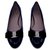 Salvatore Ferragamo zapatos de bailarina de cuero negro  ref.122122