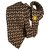 Chanel Corbatas Negro Amarillo Seda  ref.122153