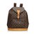 Louis Vuitton Brown Monogram Montsouris GM Leather Cloth  ref.122227