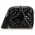 Camera Chanel - Bolsa de cámara acolchada de charol negro Cuero  ref.122251