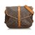 Louis Vuitton Brown Monogram Saumur 30 Leather Cloth  ref.122268