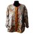 Hermès Jackets Brown Silk  ref.122411