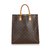 Louis Vuitton Brown Monogram Sac Plat Leather Cloth  ref.122427