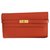 Hermès Kelly Orange Leather  ref.122440