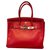 Hermès Birkin Red Leather  ref.122802