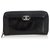 Chanel Black Patent Leather Boy Long Wallet  ref.122924