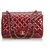 Chanel Sac à rabat doublé en cuir verni Maxi Classic Classic rouge Cuir vernis  ref.122928