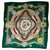 CARRE HERMES 100% Silk– Green Square Hermès scarf « La Ronde des Heures » with Hermès Scarf Red Beige Golden Purple Olive green Light green Dark green  ref.123050