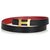 Hermès Hermes Black Leather Constance Belt Red Metal  ref.123085