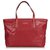 Sacola vermelha da mercadoria do GG de Gucci Vermelho Couro Plástico  ref.123102