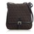 Fendi Brown Zucchino Canvas Crossbody Bag Dark brown Leather Cloth Cloth  ref.123105