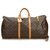 Louis Vuitton Brown Monogram Keepall Bandouliere 60 Leather Cloth  ref.123109