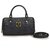MCM Black Visetos Handbag Nero Pelle Plastica  ref.123122