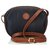 Fendi Black Pequin Crossbody Bag Brown Leather Plastic  ref.123135