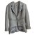 Hermès Dressed jacket Grey Silk  ref.123165